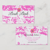 GC |のさわやかなピンクのグランジ 名刺 (正面/裏面)
