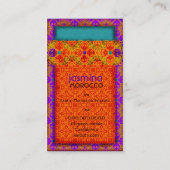 GC |のエキゾチックな宝石で飾られたモトッコ人 名刺 (裏面)