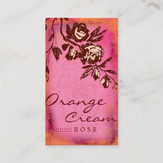 GC |のオレンジクリームは上がりました 名刺 (正面)