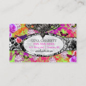 GC |のヴィンテージのライムのクラッシュのチャーム 名刺 (裏面)