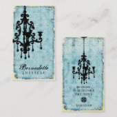 GC |の光沢Passionné -ティール（緑がかった色） 名刺 (正面/裏面)