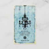 GC |の光沢Passionné -ティール（緑がかった色） 名刺 (裏面)