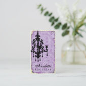 GC |の光沢Passionné -淡い色のな紫色 名刺 (スタンド正面)