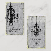 GC |の光沢Passionné -灰色 名刺 (正面/裏面)