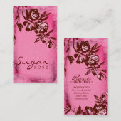 GC |の弁柄の砂糖のクリームは上がりました 名刺 (正面/裏面)