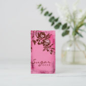 GC |の弁柄の砂糖のクリームは上がりました 名刺 (スタンド正面)