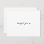 GC |の明白な白RSVP 出欠カード (正面/裏面)