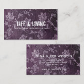 GC |の熱情的に紫色 名刺 (正面/裏面)
