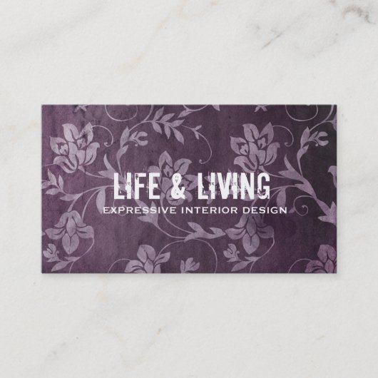 GC |の熱情的に紫色 名刺 (正面)