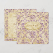 GC |の甘いクッキーの招待状|のプラム 招待状 (正面/裏面)