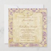 GC |の甘いクッキーの招待状|のプラム 招待状 (裏面)