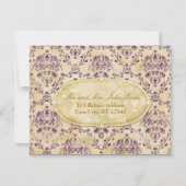 GC |の甘いクッキーRSVP |の干しぶどうの郵便はがきのスタイル 出欠カード (正面)