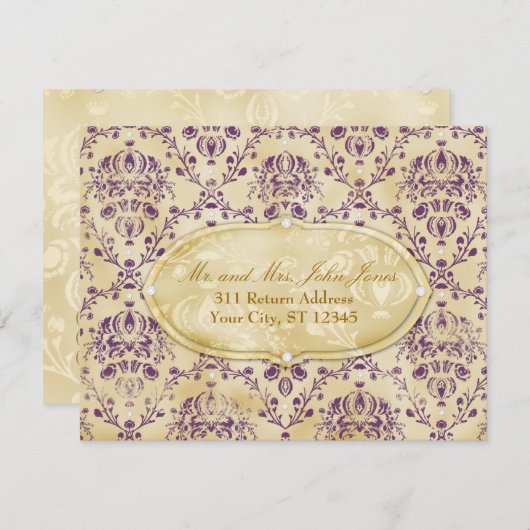 GC |の甘いクッキーRSVP |の干しぶどうの郵便はがきのスタイル 出欠カード (正面/裏面)