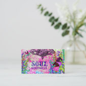 GC |の精神の長所の紫色のシャンデリアのカップケーキ 名刺 (スタンド正面)