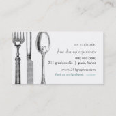 GC |の絶妙なテーブルの設定 名刺 (裏面)