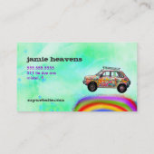 GC |の腰回りが大きな絞り染めの青 名刺 (裏面)