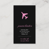 GC |の航空は灰色のダマスク織をはずします 名刺 (裏面)