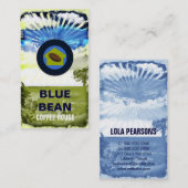 GC |の青い豆の喫茶店 名刺 (正面/裏面)