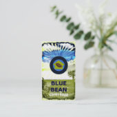 GC |の青い豆の喫茶店 名刺 (スタンド正面)