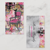 GC |の非常にフランスのなぼろぼろは上がりました 名刺 (正面/裏面)