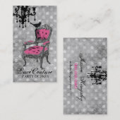 GC |の非常にフランスのな灰色の点 名刺 (正面/裏面)