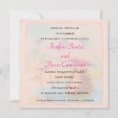 GC |の鮮やかなヴィンテージのフラミンゴ 招待状 (裏面)