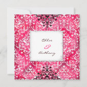 GC|クロエヴィンテージダマスク|美味しいピンク 招待状 (正面)