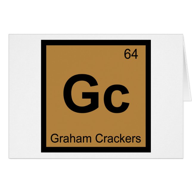Gc - グラハムクラッカー化学周期表 (正面横)