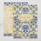 GC | スウィート Cookie Invitation | ブルーベリー トルテ 招待状 (正面/裏面)