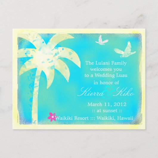 GC |パラダイスが見つかった招待状 インビテーションポストカード (正面)