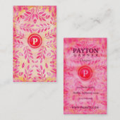GC |ピンクレモンクッキーのモノグラム 名刺 (正面/裏面)