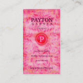 GC |ピンクレモンクッキーのモノグラム 名刺 (裏面)