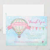 GC ホットエアバルーン ファーストバースデー サンキューカード (正面/裏面)