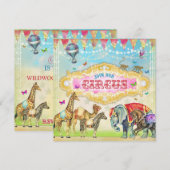 GC マジカル  サーカス ヴィンテージ ストライプス インビテ 招待状 (正面/裏面)