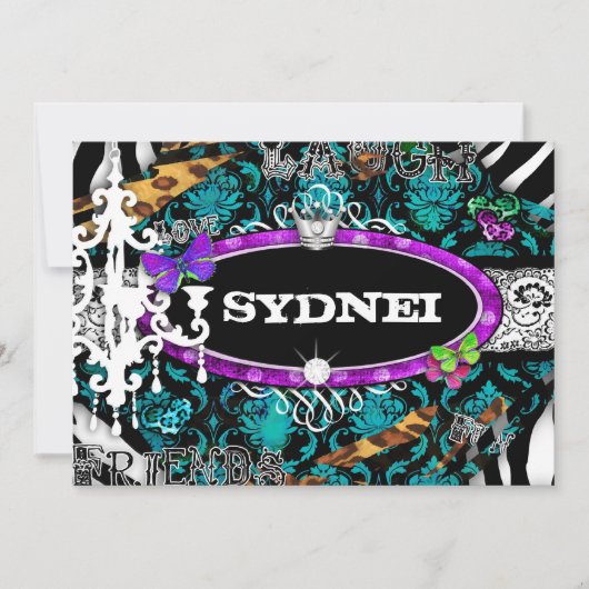 GC | ミス ファン アンド ファンシー スタッフ アルティメット ブルー 招待状 (正面)