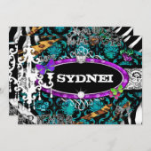 GC | ミス ファン アンド ファンシー スタッフ アルティメット ブルー 招待状 (正面/裏面)