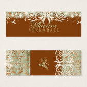 GC |ヴィンテージ燃えオレンジつるラベル (正面&裏面)