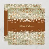 GC | ヴィンテージ メロン - バーン オレンジ 招待状 (正面/裏面)