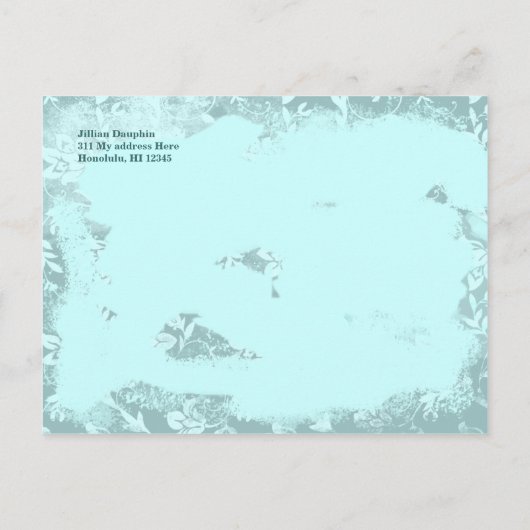 GC | 日付ファミリ懇親会ヴィンテージビーチの保存 案内ポストカード (裏面)