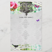 GC | 遊び心のあるヴィンテージの魅力 - ブラック＆ホワイトのダマスク チラシ (裏面)