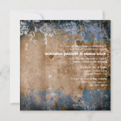 GC |魅惑的に素朴なw/flower |の金金属 招待状 (裏面)