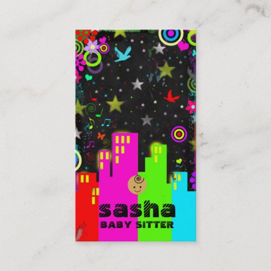 GC | 10代のなEntreprenuerのシリーズ-ベビーシッター 名刺 (正面)