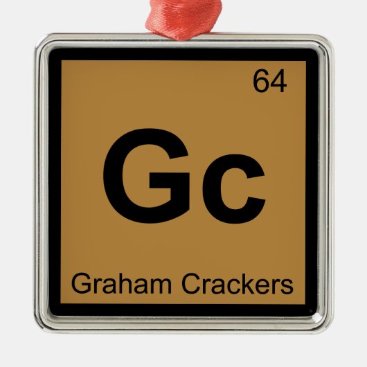 Gc - Graham Crackers Chemistry Periodic Table（グラハム メタルオーナメント (正面)