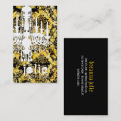 GC | Jolieのシャンデリアの蜂のダマスク織 名刺 (正面/裏面)