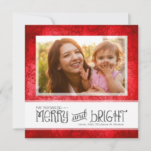 GC May Your日s メリー Be & Bright Holiday Card シーズンカード (正面)