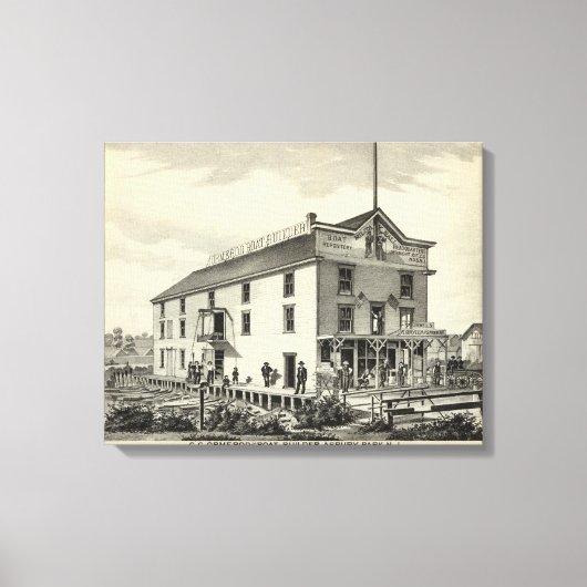 GC Ormerod, the Boat Builder, Asbury Park, NJ キャンバスプリント (正面)