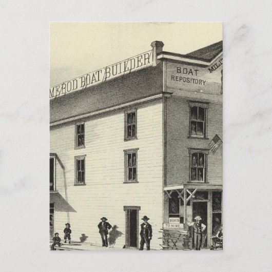 GC Ormerod, the Boat Builder, Asbury Park, NJ ポストカード (正面)