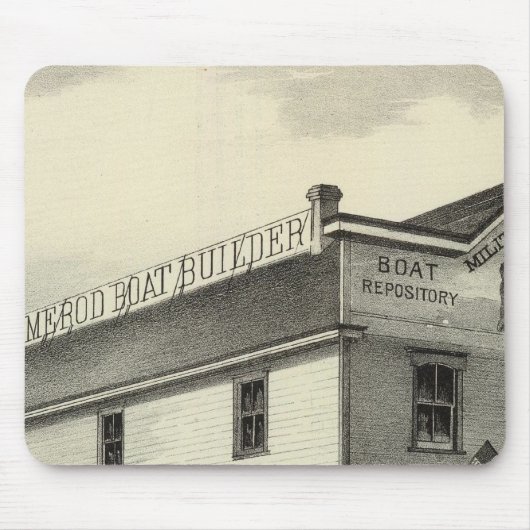 GC Ormerod, The Boat Builder, Asbury Park, NJ マウスパッド (正面)