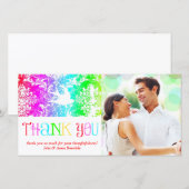 GC Rainbow Thank You Bird サンキューカード (正面/裏面)