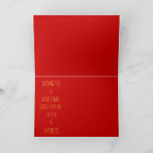 GCard HモダンでCute Ox Yearあいさつ中国の文 シーズンカード (内部)